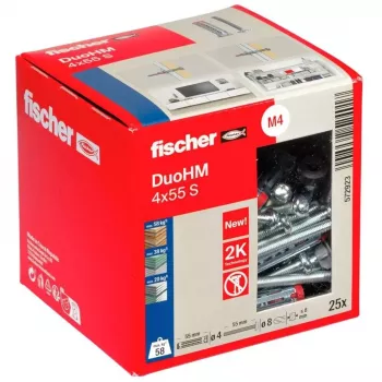 Fischer DuoHM 4x55 S TX Ούπα κοίλου τοίχου, 25 τεμ.