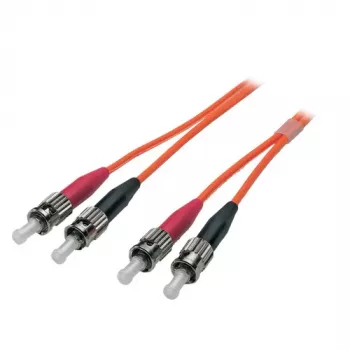 EFB Elektronik Duplex Jumper ST-ST 50/125µm OM2 LSZH Πορτοκαλί 3,0mm 10m