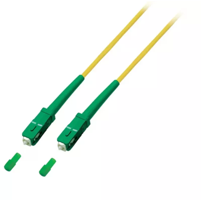 EFB Elektronik Καλώδιο patch οπτικής ίνας SC/APC Μονότροπο (M) 1m Κίτρινο