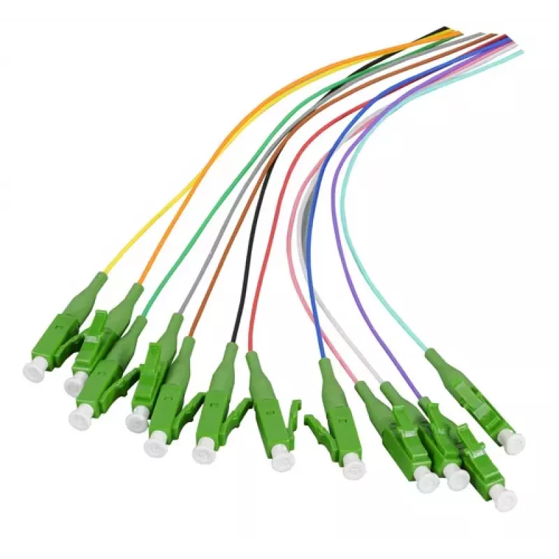EFB Elektronik Fiber Pigtail LC-APC 9/125 µm OS2, σετ 12 χρωμάτων, 2m