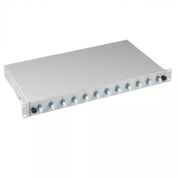 EFB Elektronik B71921L48 LC κουτί συγκόλλησης OS2 48 Pigtails 24 αντάπτορες 1U 19 ιντσών rack συρόμενο