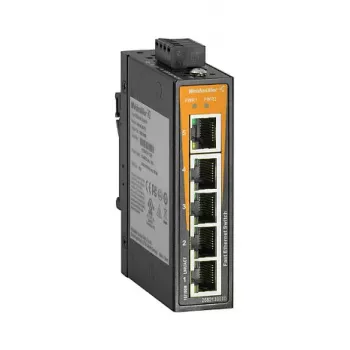 WEIDMUELLER IE-SW-EL05-5TX Unmanaged Fast Ethernet βιομηχανικός διακόπτης, 5x RJ45, DIN Rail
