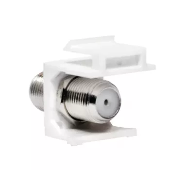 LogiLink Keystone In-Line Coupler F υποδοχή θηλυκή σε F υποδοχή θηλυκή 75 Ohm λευκό