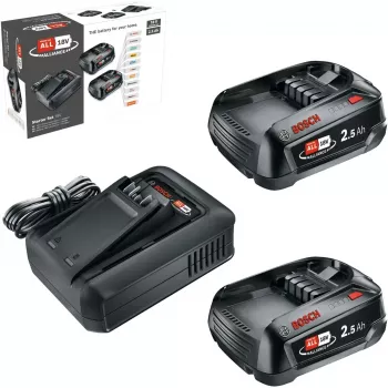 Bosch 18V Starter Set 2 x 2,5 Ah μπαταρίες + AL 18V-44 φορτιστής (1600A031T5)