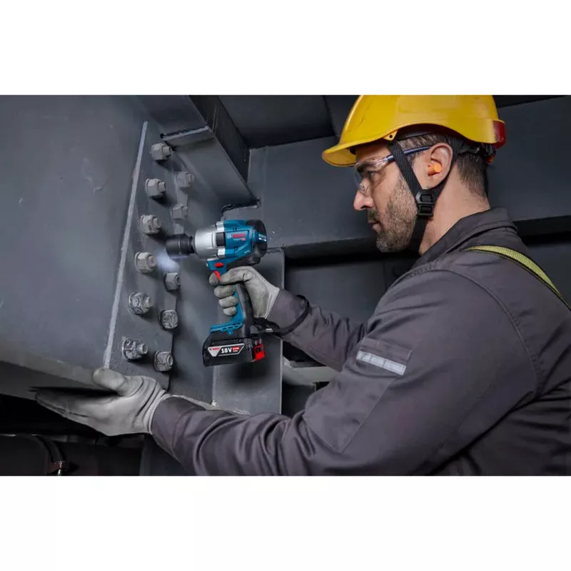 Bosch GDS 18V-780 Professional μπαταρίας παλμικό κατσαβίδι, μπλε, μηχάνημα (06019P4003)
