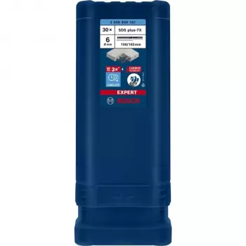 BOSCH EXPERT SDS plus-7X τρυπάνι σφυριού 6mm 100mm μήκος εργασίας σετ 30 τεμ.