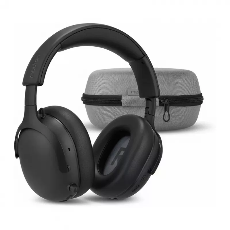 MEDION LIFE HX-1 Plus ακουστικά over-ear, ANC, μαύρο