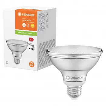 OSRAM PAR30 7,5W 75W Equivalent LED Reflector Lamp Dimmable 10W 633lm 2700K θερμό λευκό E27 36° γωνία δέσμης
