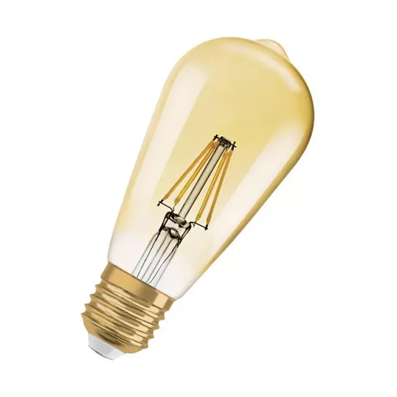 OSRAM LED λάμπα 6,5W 725lm 2400K E27 dimmable Filament χρυσό
