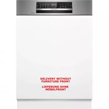 BOSCH SMI6ECS12E Σειρά 6 Ημιενσωματωμένο πλυντήριο πιάτων (ανοξείδωτος χάλυβας βουρτσισμένος, 60 cm, Home Connect)