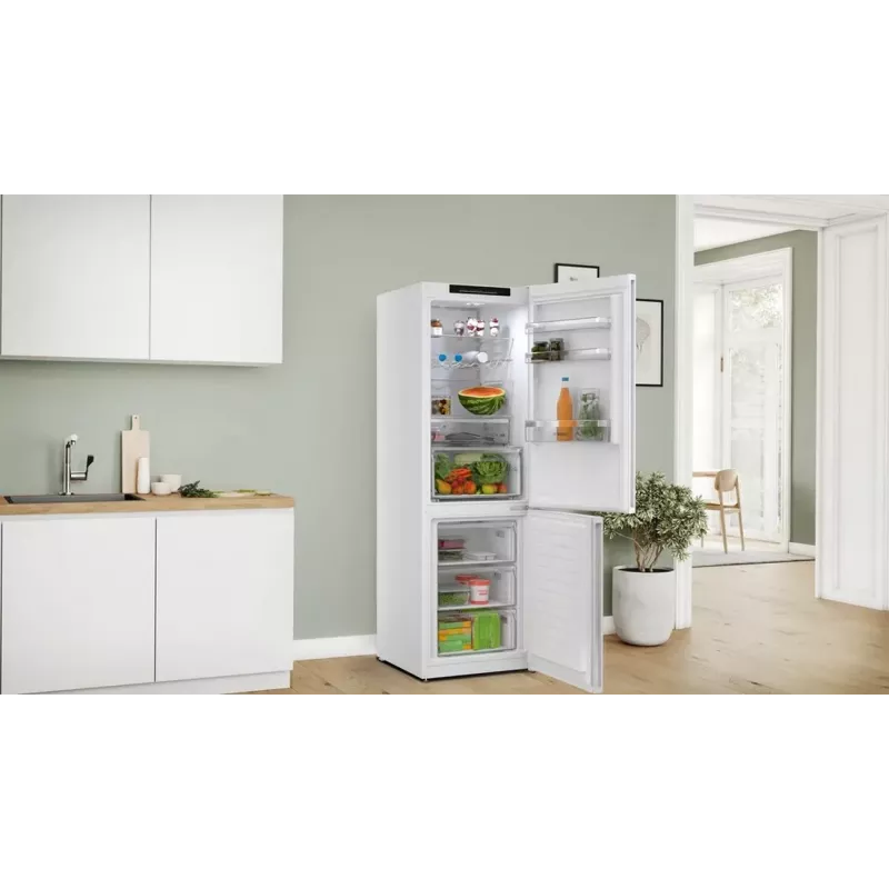 Bosch KGN362WCF Ελεύθερη ψυγειοκαταψύκτη, λευκό, 308L, NoFrost, VitaFresh