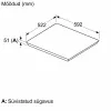 Bosch PIE61ABB5E Εστία επαγωγής 4 ζωνών TouchSelect μαύρο