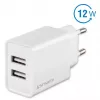 4SMARTS VoltPlug Dual 12W Φορτιστής Τοίχου (χωρίς καλώδιο), Λευκό