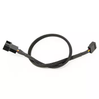 Watercool Καλώδιο Επέκτασης 4-Pin PWM, Μαύρο - 30cm