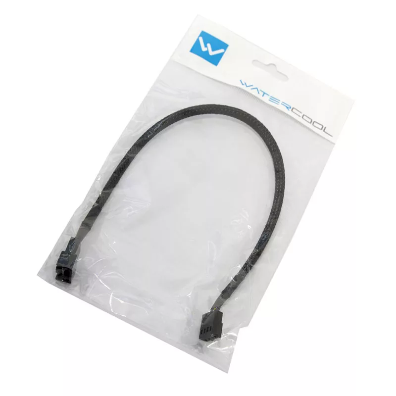 Watercool Καλώδιο Επέκτασης 4-Pin PWM, Μαύρο - 30cm
