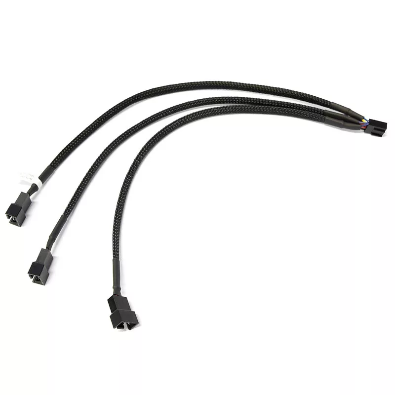 Watercool Διαχωριστής Y 3-Fan PWM, Μαύρο - 30cm