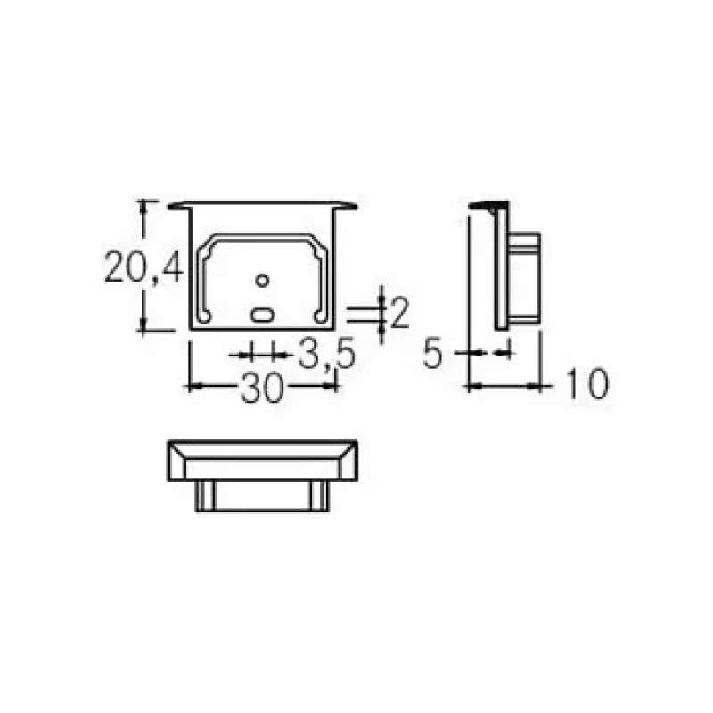 Brumberg 53066070 Σετ Ακροδεκτών QUALITYFLEX Λευκό