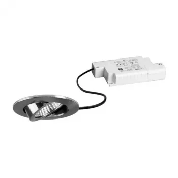 Brumberg 39363153 Σετ LED Σποτ Εντοιχισμού BB03 Στρογγυλό, 6W, 230V, Νικέλιο, 3000K, Ρυθμιζόμενο με Φάση, Περιστρεφόμενο