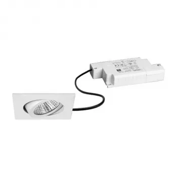 Brumberg 39365073 Σετ LED Σποτ Εντοιχισμού BB05 Τετράγωνο Λευκό 3000K 6W 230V Ρυθμιζόμενο με Φάση Περιστρεφόμενο