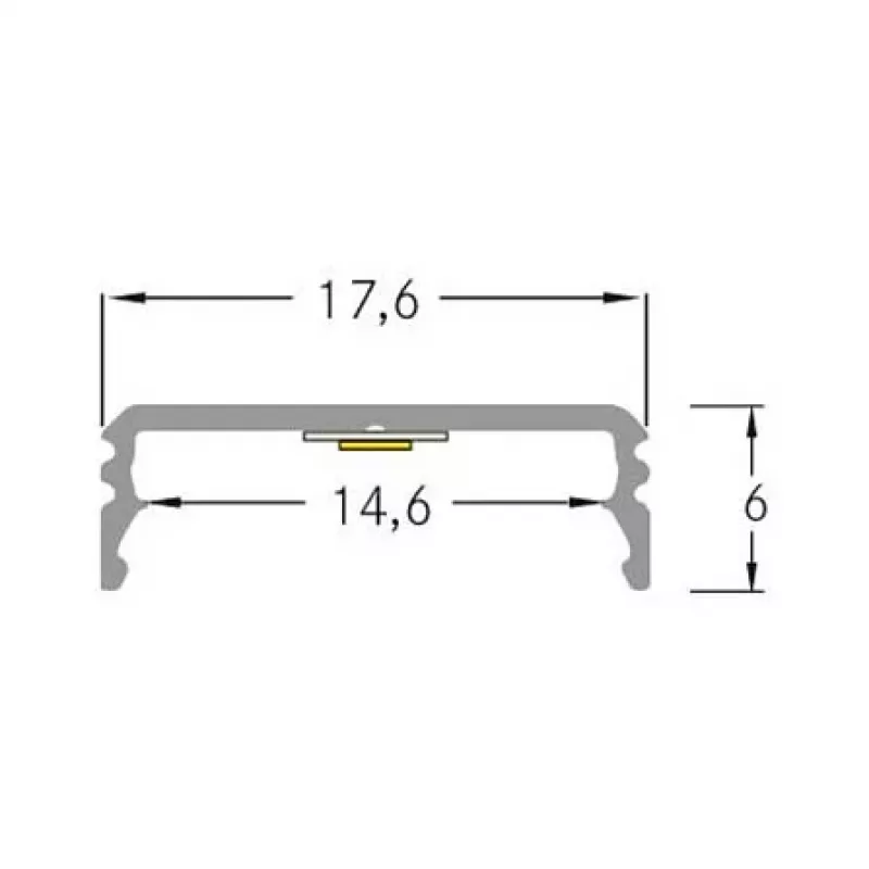 Brumberg 53380262 Προφίλ AB QUALITYFLEX Αλουμίνιο Προφίλ 2000mm