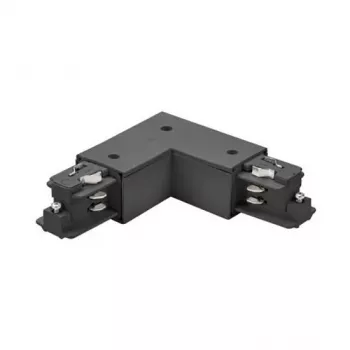 Brumberg 87126080 Σύνδεσμος Γωνίας 90° για Σύστημα Ράγας 3 Φάσεων ONETRACK DALI, Μαύρο