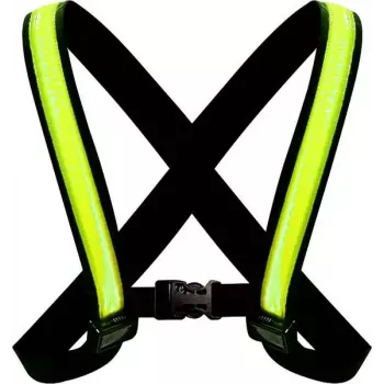 EasyPix StreetGlow L/XL LED-γιλέκο ασφαλείας για ενήλικες - Επαναφορτιζόμενο, 3 λειτουργίες, Μαύρο