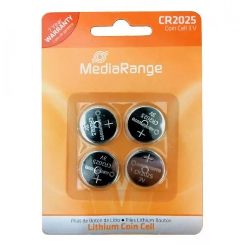 MediaRange MRBAT131 CR2025 3V Λίθιο, 4 τεμ.