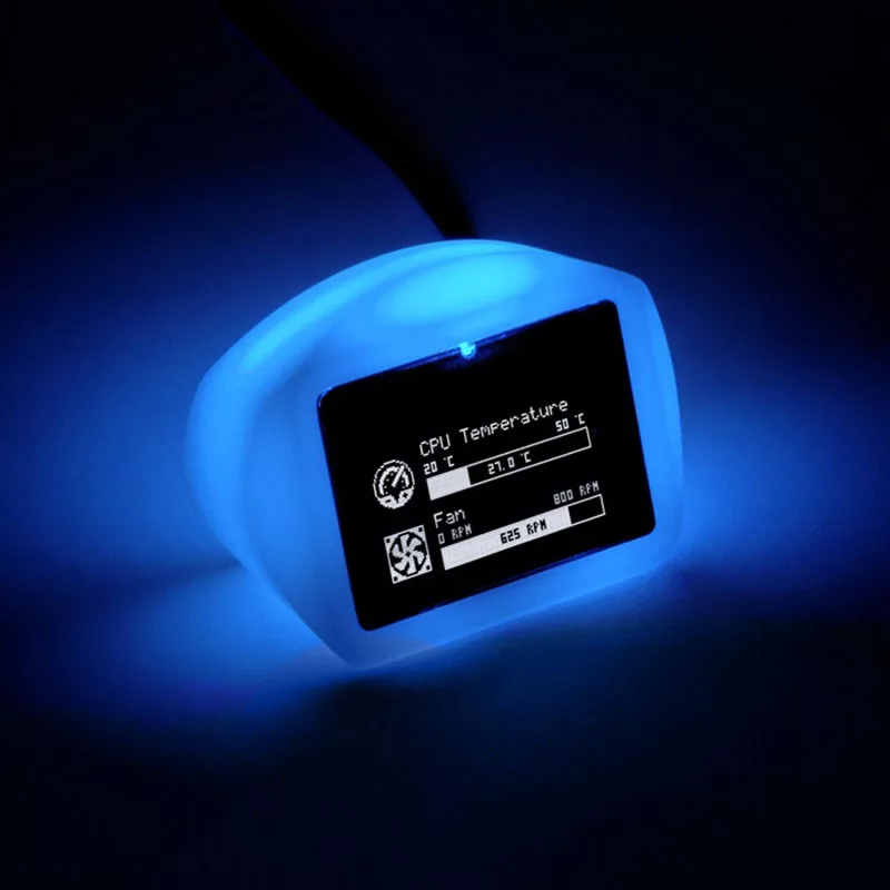 AQUA COMPUTER VISION Glow Επιτραπέζια Μονάδα με Δέκτη IR και Μέτρηση Θερμοκρασίας