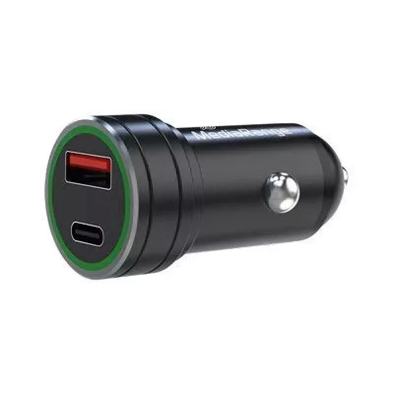 MEDIARANGE MRMA120 20W Φορτιστής Αυτοκινήτου USB-C με Power Delivery, Μαύρο