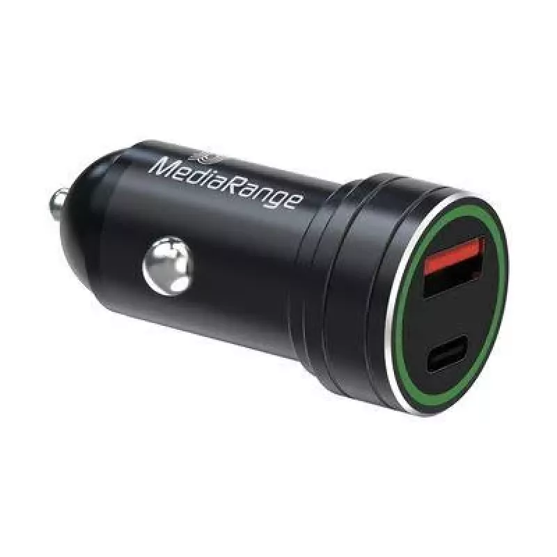 MEDIARANGE MRMA120 20W Φορτιστής Αυτοκινήτου USB-C με Power Delivery, Μαύρο