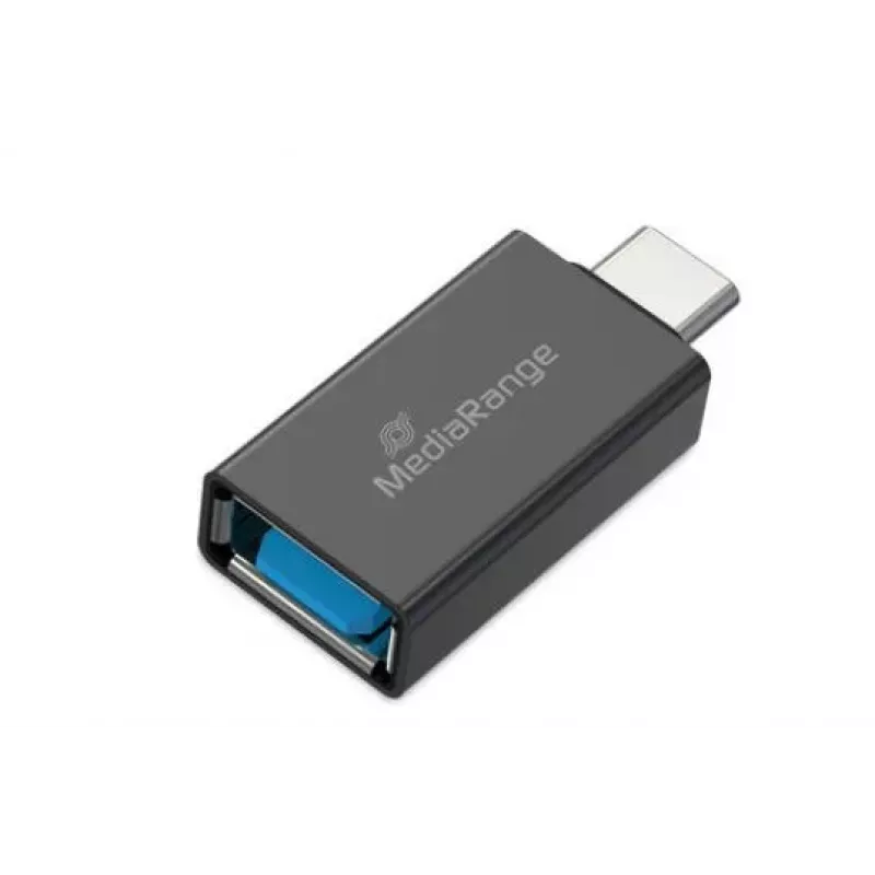 MEDIARANGE MRCS216 Προσαρμογέας USB-A σε USB-C, Μαύρο, 5 Gbit/s