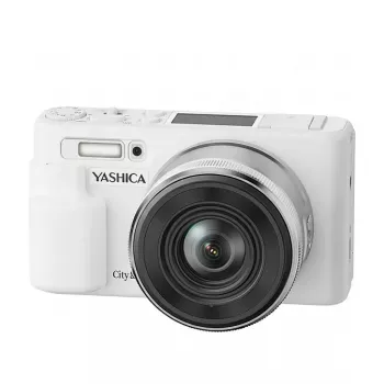 Yashica City 200 ψηφιακή compact φωτογραφική μηχανή, 10x οπτικό zoom, λευκό