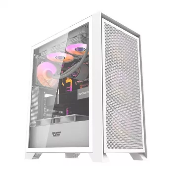 Darkflash DRX70 MESH λευκό κουτί υπολογιστή Mid-Tower με 4 ανεμιστήρες RGB