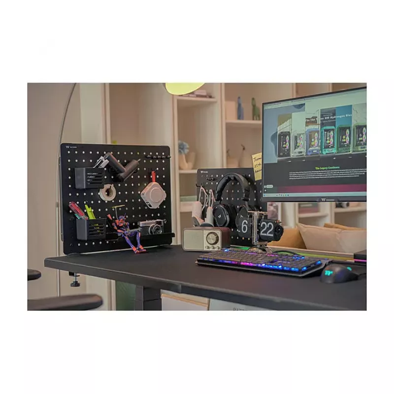 Thermaltake Gaming Desk Pegboard Large Μαύρο