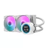Darkflash DN-D240 WHITE 240mm All-in-One υδρόψυκτη CPU με φωτισμό ARGB, Λευκό