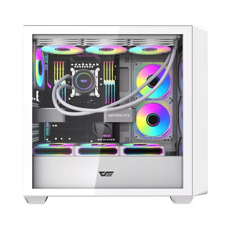 DarkFlash DS900WD Mid-Tower κουτί υπολογιστή Λευκό