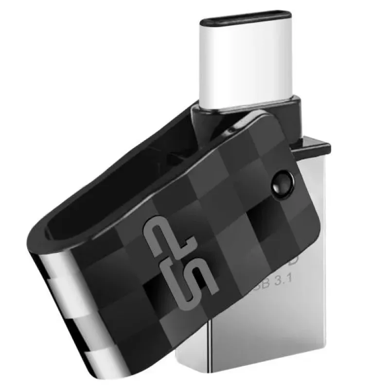 Silicon Power Mobile C31 USB Flash Drive 16GB USB 3.1 Gen 1 / USB-C μαύρο