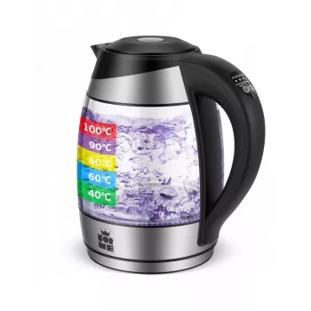 ForMe FKG-458 Ασύρματος βραστήρας 1,8 L Ανοξείδωτο ατσάλι / Μαύρο