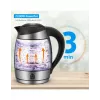 ForMe FKG-458 Ασύρματος βραστήρας 1,8 L Ανοξείδωτο ατσάλι / Μαύρο