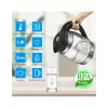ForMe FKG-458 Ασύρματος βραστήρας 1,8 L Ανοξείδωτο ατσάλι / Μαύρο