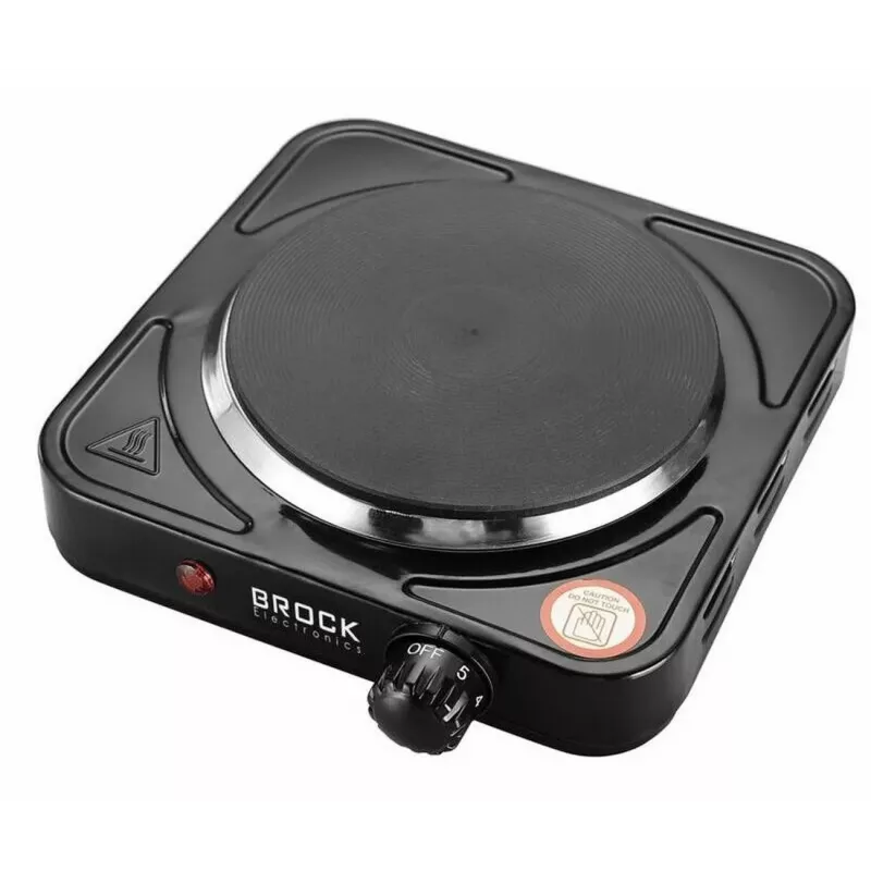 Brock EP 100 BK Μονή ηλεκτρική εστία, 1500 W, Μαύρο