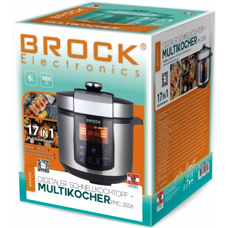 Brock PMC 2006 Ηλεκτρικός μύλος κρέατος 2000W Μαύρο/Ασημί