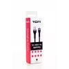 SEEK TOTI Καλώδιο USB-A σε Lightning 2m πλεκτό 2A (Non-MFI) Μαύρο