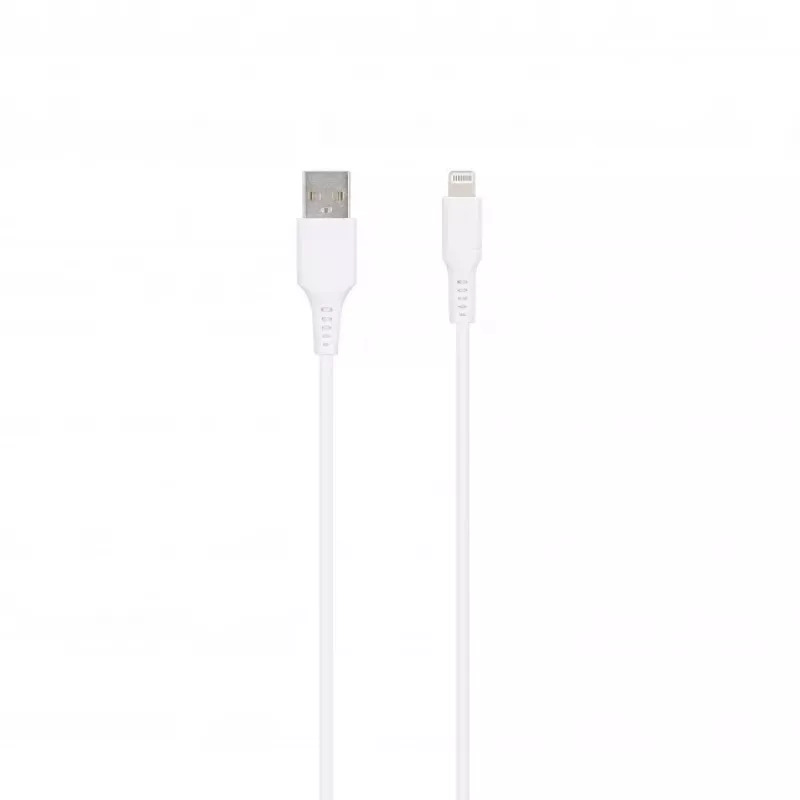 SEEK TOTI Καλώδιο δεδομένων USB-A σε Lightning, 1m PVC 2A (μη MFI), Λευκό