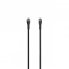 SEEK TOTI Καλώδιο USB-C σε USB-C 2m πλεκτό 3A Μαύρο