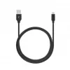 SEEK TOTI Καλώδιο USB A σε Micro USB, 2m πλεκτό, 2A, Μαύρο