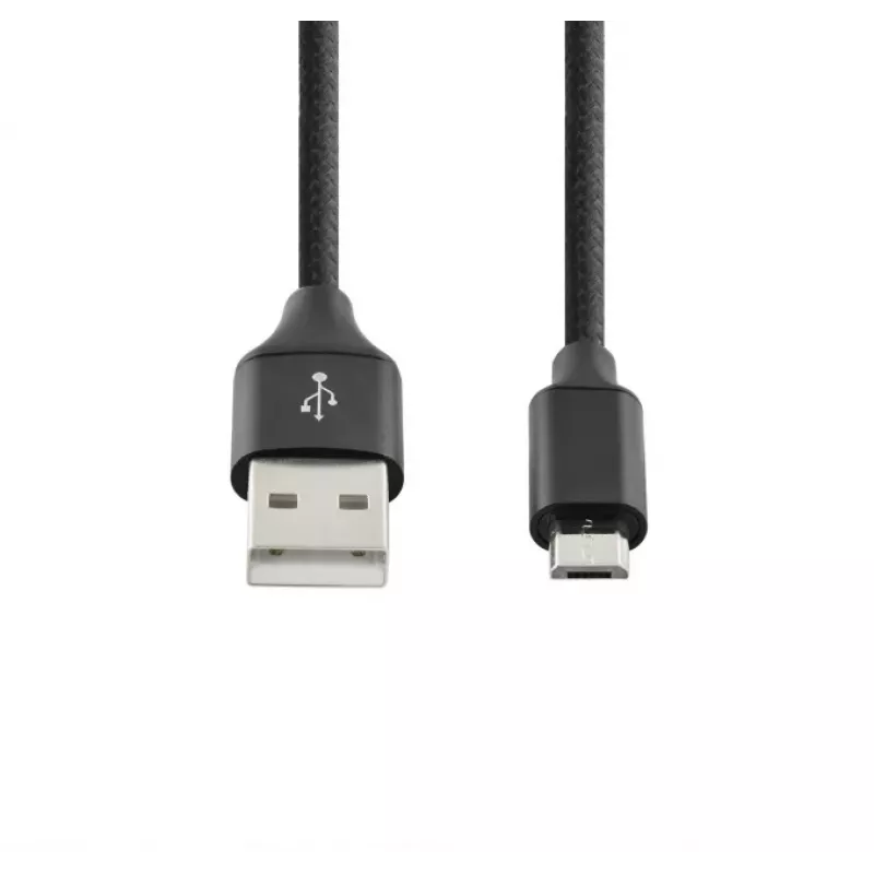 SEEK TOTI Καλώδιο USB A σε Micro USB, 2m πλεκτό, 2A, Μαύρο