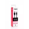 SEEK TOTI Καλώδιο USB A σε Micro USB, 2m πλεκτό, 2A, Μαύρο