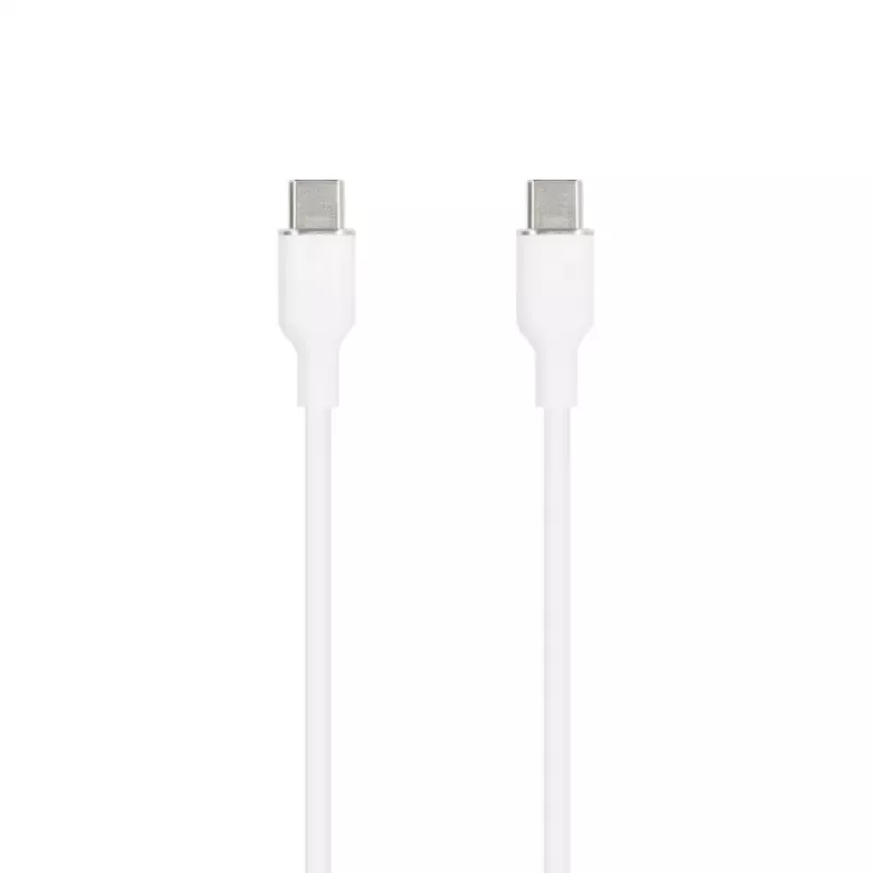 SEEK TOTI Καλώδιο USB-C σε USB-C σιλικόνης 1m 3A Λευκό