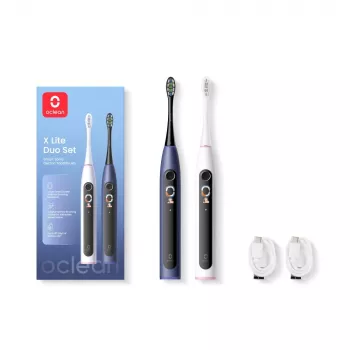 Oclean Ηλεκτρική οδοντόβουρτσα X Lite Duo Set Dark Blue & Grey